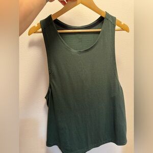 Lululemon License to Train Green Tank Top Sleeveless Style